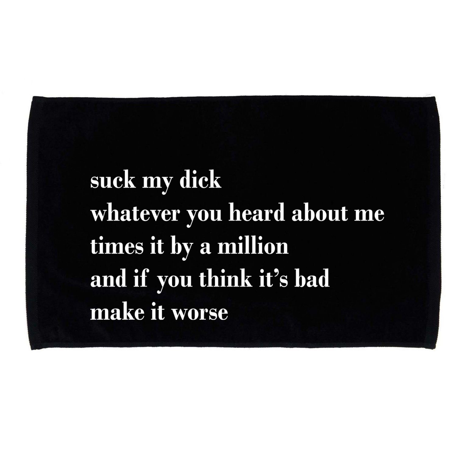 Leah Confessional Quote Microfiber Hand Towel