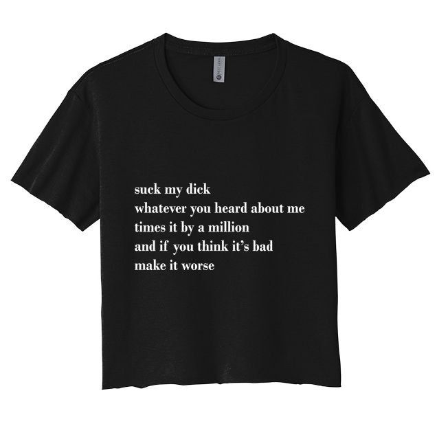Leah Confessional Quote Crop Top