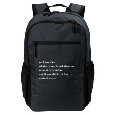 Leah Confessional Quote Daily Commute Backpack