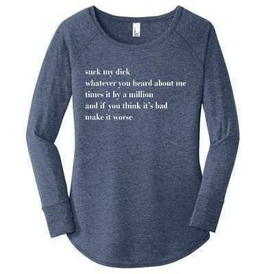 Leah Confessional Quote Women's Perfect Tri Tunic Long Sleeve Shirt