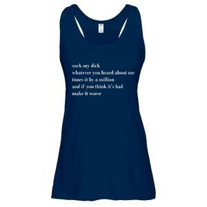 Leah Confessional Quote Ladies Essential Flowy Tank