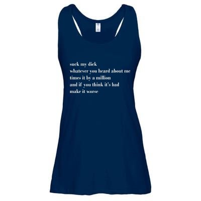 Leah Confessional Quote Ladies Essential Flowy Tank