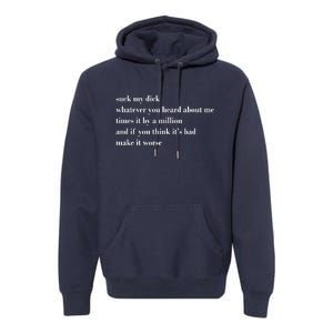 Leah Confessional Quote Premium Hoodie