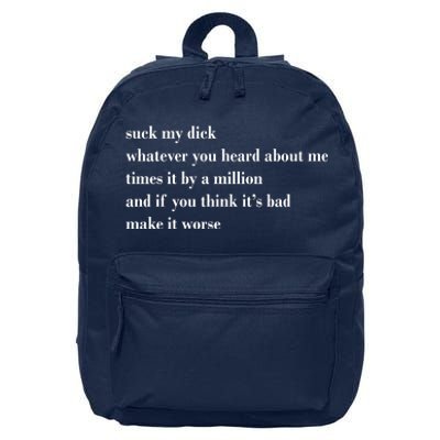 Leah Confessional Quote 16 in Basic Backpack