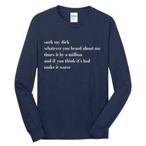 Leah Confessional Quote Tall Long Sleeve T-Shirt