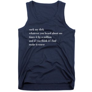 Leah Confessional Quote Tank Top