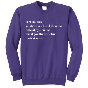 Leah Confessional Quote Sweatshirt