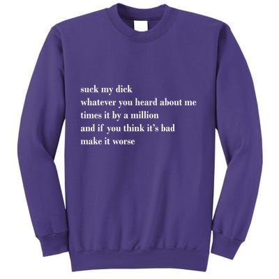 Leah Confessional Quote Sweatshirt