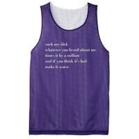 Leah Confessional Quote Mesh Reversible Basketball Jersey Tank