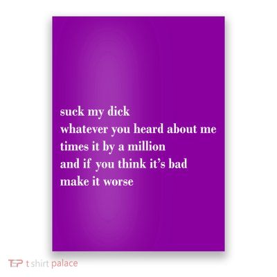 Leah Confessional Quote Poster