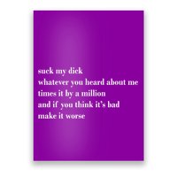 Leah Confessional Quote Poster