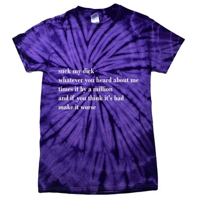 Leah Confessional Quote Tie-Dye T-Shirt