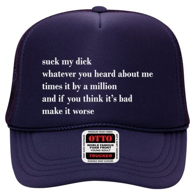 Leah Confessional Quote Trucker Hat
