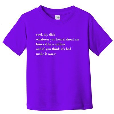 Leah Confessional Quote Toddler T-Shirt