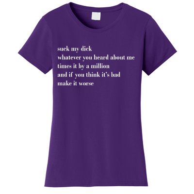 Leah Confessional Quote Women's T-Shirt