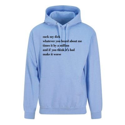 Leah Confessional Quote Unisex Surf Hoodie