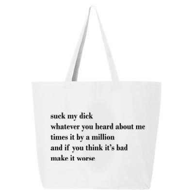 Leah Confessional Quote 25L Jumbo Tote