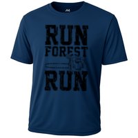 Lumberjack Chainsaw Run Forest Run Funny Performance Shirt