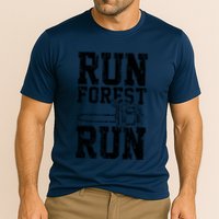 Lumberjack Chainsaw Run Forest Run Funny Performance Shirt