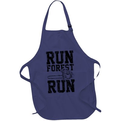 Lumberjack Chainsaw Run Forest Run Funny Apron
