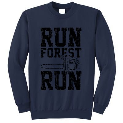 Lumberjack Chainsaw Run Forest Run Funny Sweatshirt