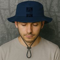 Lumberjack Chainsaw Run Forest Run Funny Bucket Hat
