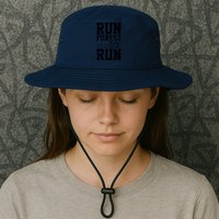 Lumberjack Chainsaw Run Forest Run Funny Bucket Hat