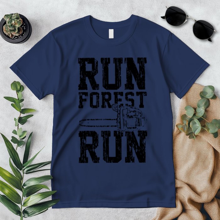 Lumberjack Chainsaw Run Forest Run Funny Premium T-Shirt