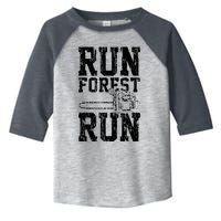 Lumberjack Chainsaw Run Forest Run Funny Toddler Fine Jersey T-Shirt