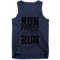 Lumberjack Chainsaw Run Forest Run Funny Tank Top