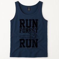 Lumberjack Chainsaw Run Forest Run Funny Tank Top