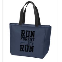 Lumberjack Chainsaw Run Forest Run Funny Zip Tote Bag