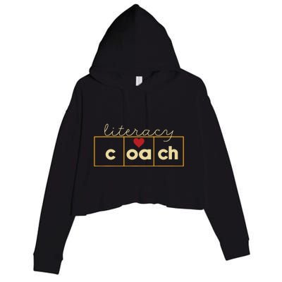 Literacy Coach Reading Teacher Science Of Reading Specialist Crop Fleece Hoodie