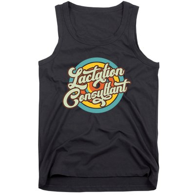 Lactation Consultant Retro Breastfeeding Counselor Doula Tank Top