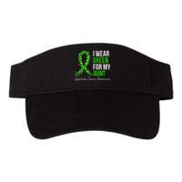 Lymphoma Cancer Ribbon I Wear Green For My Aunt Support Valucap Bio-Washed Visor