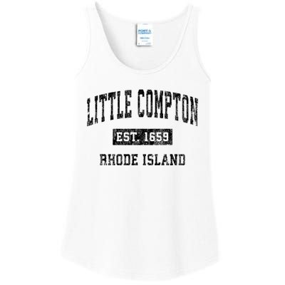 Little Compton Rhode Island Ri Vintage Established Sports Design Ladies Essential Tank