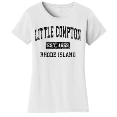 Little Compton Rhode Island Ri Vintage Established Sports Design Women's T-Shirt