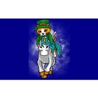 Leprechaun Cat Riding A Unicorn St Patrick's Graphic Humor Meaningful Gift Bumper Sticker