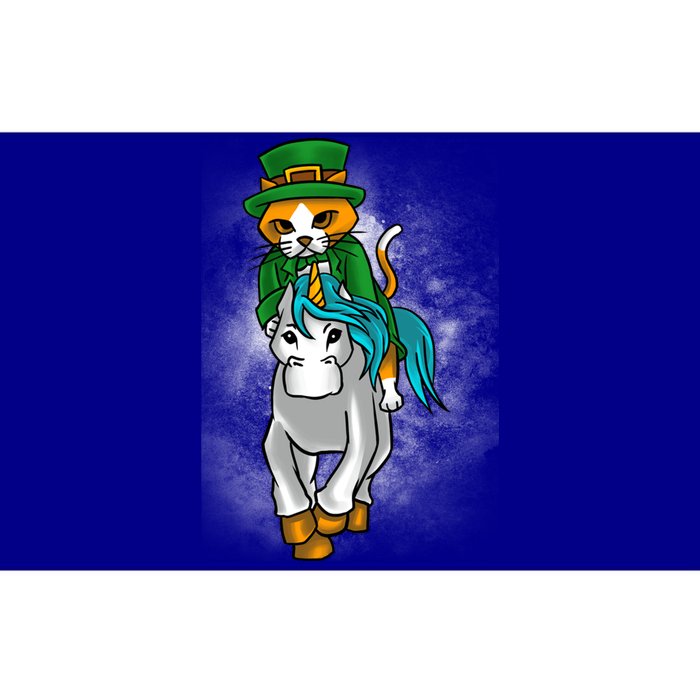 Leprechaun Cat Riding A Unicorn St Patrick's Graphic Humor Meaningful Gift Bumper Sticker