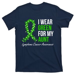 Lymphoma Cancer Ribbon I Wear Green For My Aunt Support T-Shirt