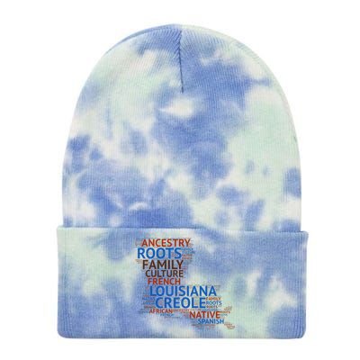 Louisiana Creole Roots Tie Dye 12in Knit Beanie