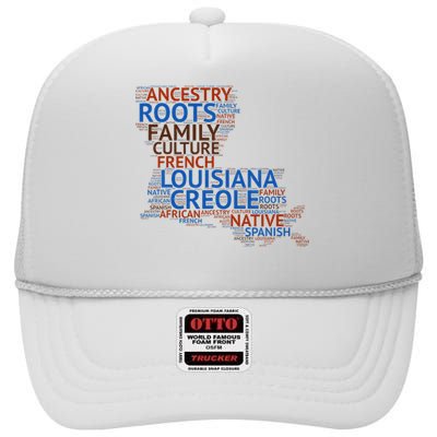 Louisiana Creole Roots High Crown Mesh Back Trucker Hat