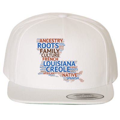 Louisiana Creole Roots Wool Snapback Cap