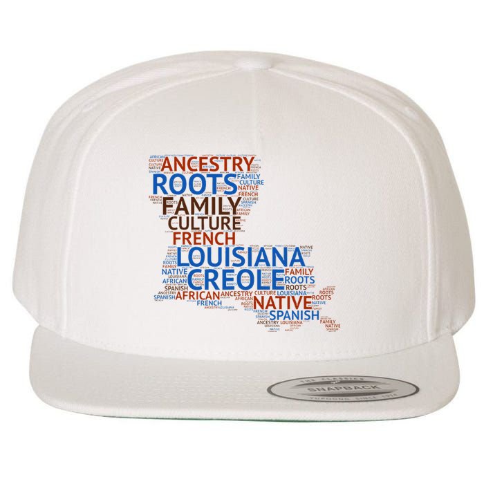 Louisiana Creole Roots Wool Snapback Cap