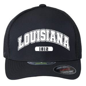 Louisiana Collegiate Style 1812 Flexfit Unipanel Trucker Cap