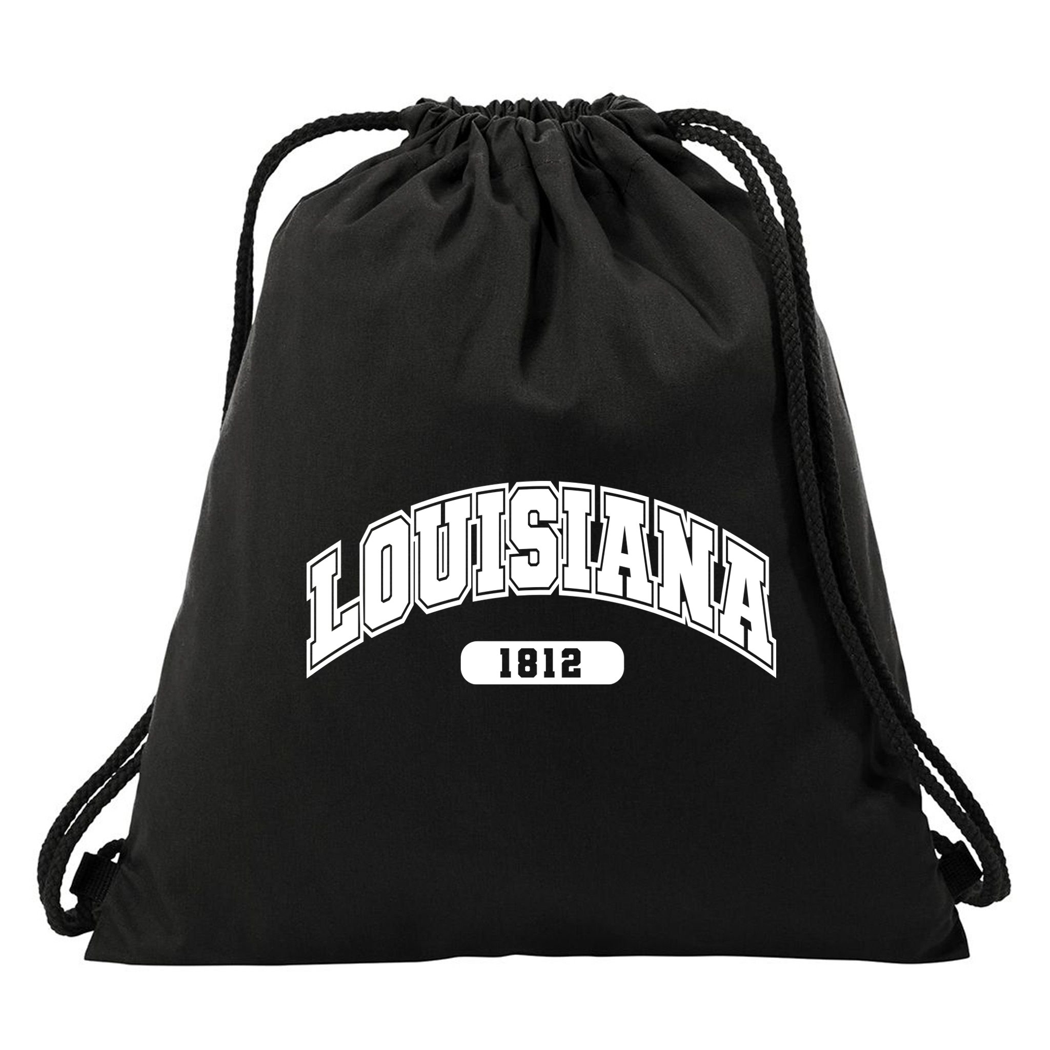 Louisiana Collegiate Style 1812 Drawstring Bag