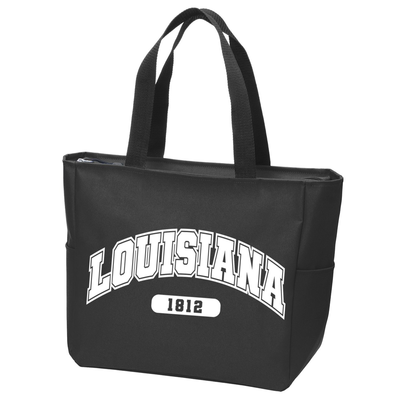 Louisiana Collegiate Style 1812 Zip Tote Bag