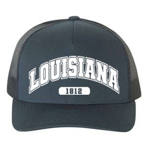 Louisiana Collegiate Style 1812 Yupoong Adult 5-Panel Trucker Hat