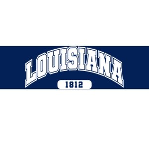 Louisiana Collegiate Style 1812 Bumper Sticker