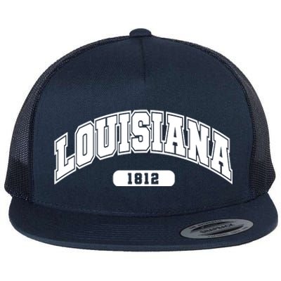 Louisiana Collegiate Style 1812 Flat Bill Trucker Hat